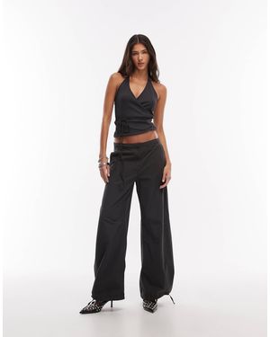 Weekday Ripstop Wide Leg Pants - White