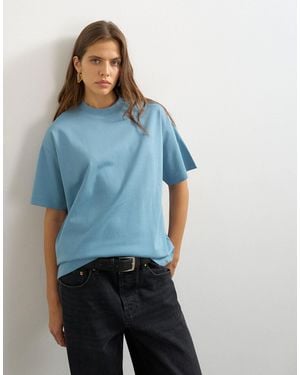 TOPSHOP Premium Interlock T-shirt - Blue