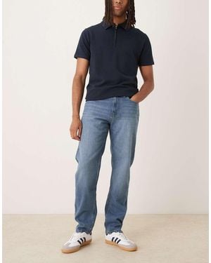 Mango Bob Cotton Tapered Jean - Blue