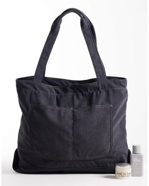ASOS Cabas en velours côtelé - gris - Noir