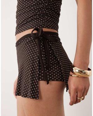 Motel Luel Wrap Skort - Black