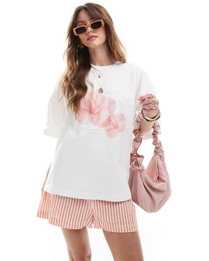 The Frolic – exklusives oversize-t-shirt - Weiß