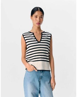 Object Gebreide Top - Wit