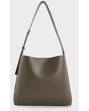 Charles & Keith Edna Tote Bag - Natural