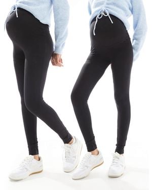 ONLY 2-pack leggings - Black
