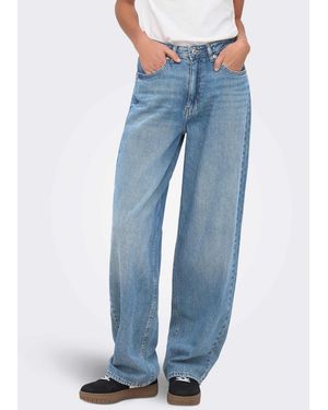 ONLY Straight-fit-jeans - Blau