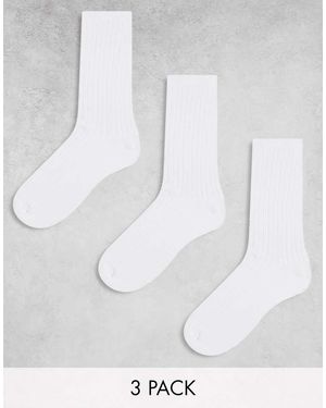 Weekday Pack De 3 Pares De Calcetines Blancos Noah De
