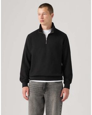 Levi's Original Housemark Quarter-Zip Pullover - Black