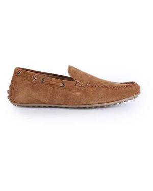 Thomas Crick Mocasines De Estilo Casual Para Hombre Sin Cierres De Ante Duval De -Marrón