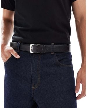 Jack & Jones – kunstleder-gürtel - Schwarz