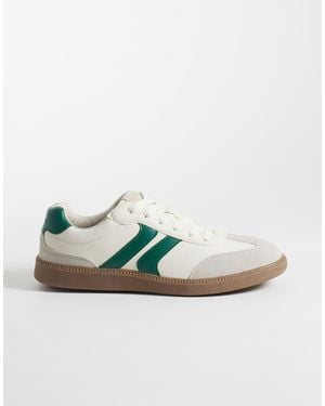 Only & Sons Zapatillas Bajas Con Suela De Goma En Crema Y Verde