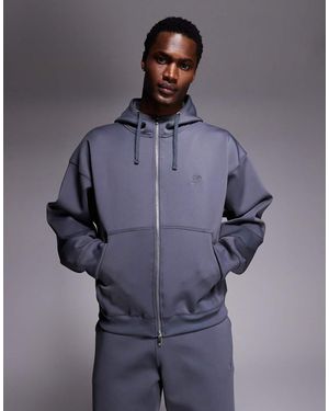 Liquor N Poker Double-zip Hoodie - Blue