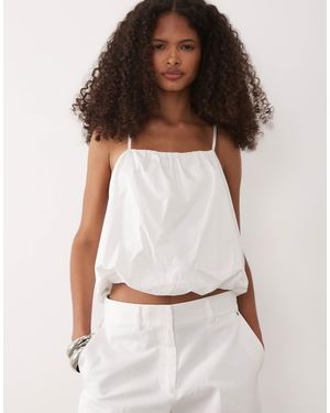 ARMANI EXCHANGE Puff Ball Co-ord Top - White