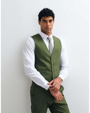 ASOS Skinny Suit Waistcoat - Green