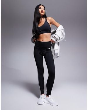 adidas Originals Adidas Training Essentials 3 Stripe 7/8 leggings - Black