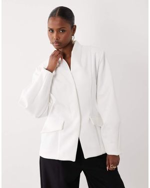 ASOS Getailleerde Blazer - Wit