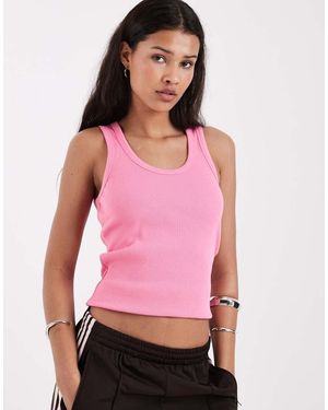 JJXX Frida Ribbed Tank Top - Pink