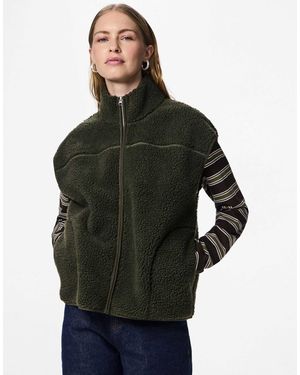 Pieces Gilet - forêt foncé - Vert