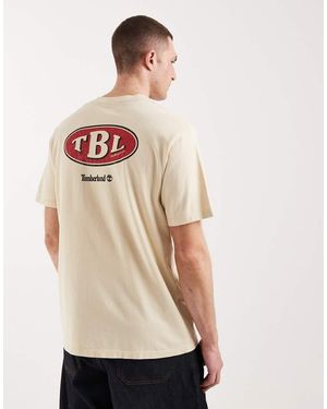 Timberland Gas Station Back Graphic Tee - Natural