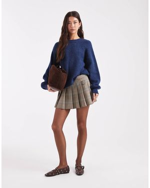 Collusion – kastiger strickpullover - Blau