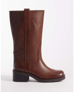 ASOS Cherry Pull On Trucker Boots - Brown