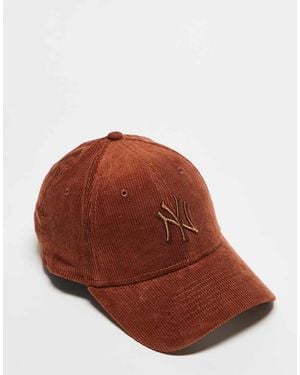 KTZ Ny Yankees 9forty Cord Cap - Brown