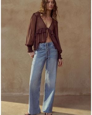 Pull&Bear – bluse - Braun