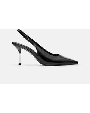 Pull&Bear Chaussures à talons avec détail es - Noir