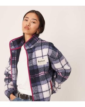 Barbour X Asos Exclusive Tartan Print Fleece - Blue