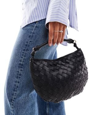 Glamorous Sac à main texturé effet tissé - Bleu
