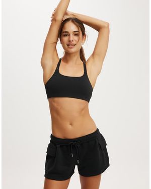 Cotton On Cotton On Plush Cargo Short - Black