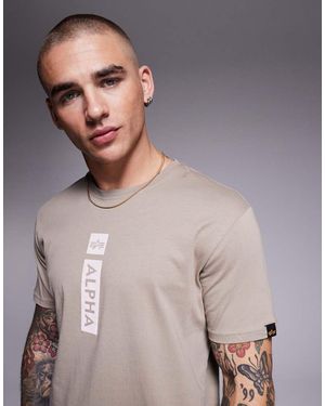 Alpha Industries Alpha Central Logo T-shirt - Grey