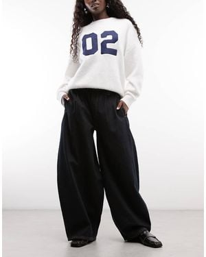 Collusion X006 Xl Balloon Jean With Pleats - White