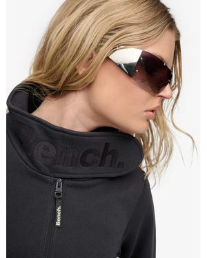 Bench x Superdry & Co Funnel Neck Embroidered Track Top - Black