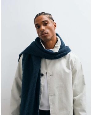 ASOS Sciarpa Intrecciata Spazzolata - Blu