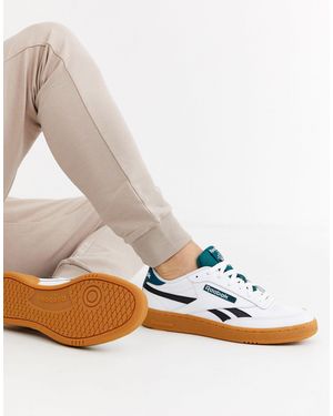 Reebok Club C Revenge Trainer With Gum Sole-white