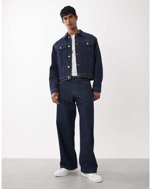 Jack & Jones Dave Wide Fit Jeans Co-Ord - Blue