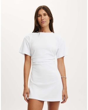 Cotton On Boxy Tuck T-Shirt Mini Dress - White