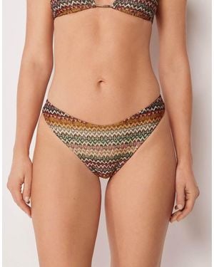 Calzedonia Brazilian Bikini Bottoms Elegant - Brown