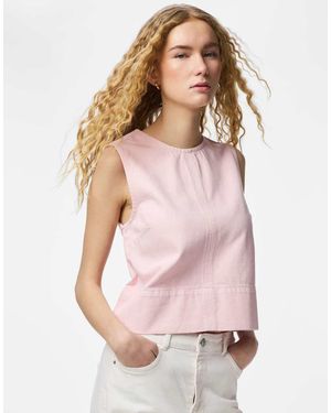 Pieces Sleeveless Top - Pink