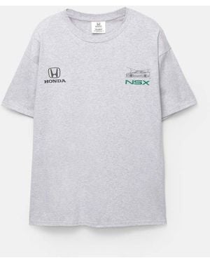 Pull&Bear Honda Nsx T-shirt - Grey