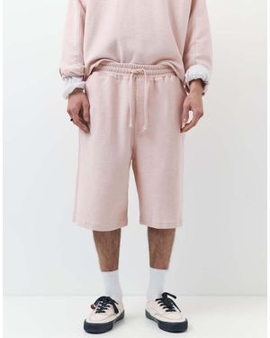 Pull&Bear Stwd jogger Bermuda Shorts - Pink