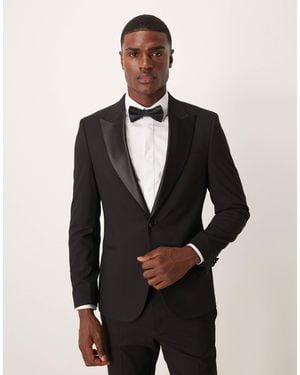 ASOS Skinny Tuxedo Jacket - Black