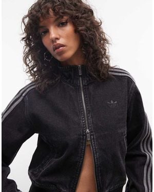 adidas Originals Firebird Denim Track Top - Black