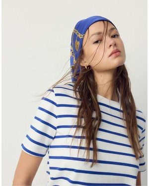 Stradivarius Chain Scarf - Blue