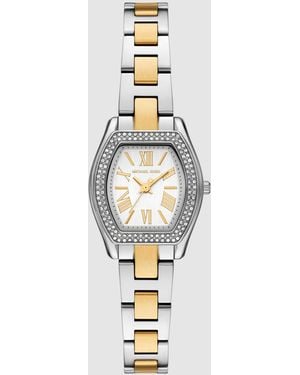 Michael Kors Chelsea dreizeigeruhr aus zweifarbigem edelstahl - Mettallic