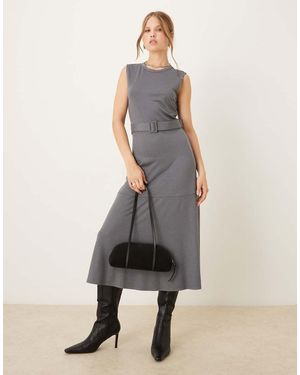 Mango Vestito Midi - Grigio