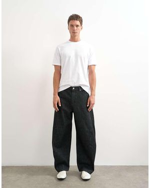 TOPMAN Rigid Barrel Fit Jean - White