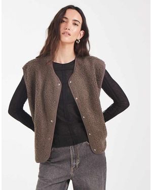 Pieces Teddy Bodywarmer - Zwart