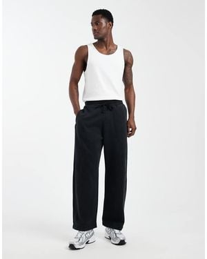 Hollister Super baggy Graphic joggers - White